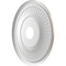 Ekena Millwork Berkshire PVC Ceiling Medallion (Canopies up to 8 3/8"), 19"OD x 3 1/2"ID x 1"P, Metallic Gold Rush CMP19BECGH - alternate 5